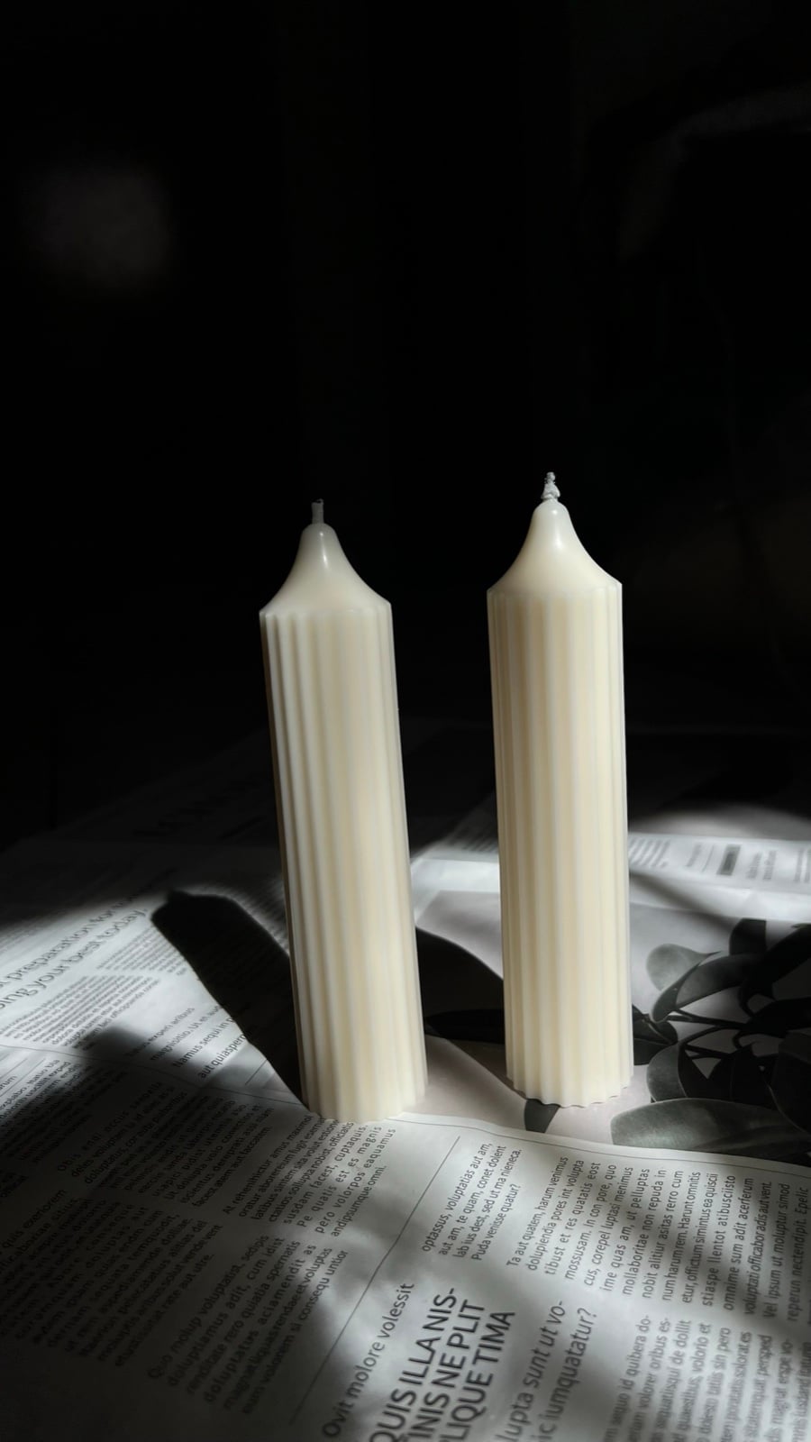 Ribbed Church Candle